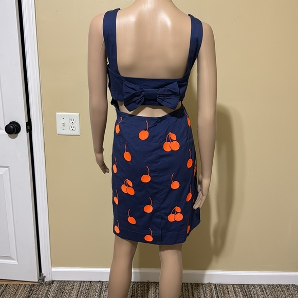 Anthropologie Leifnotes Women’s size 12 Cherry Drop Sheath Dress - Picture 4 of 7